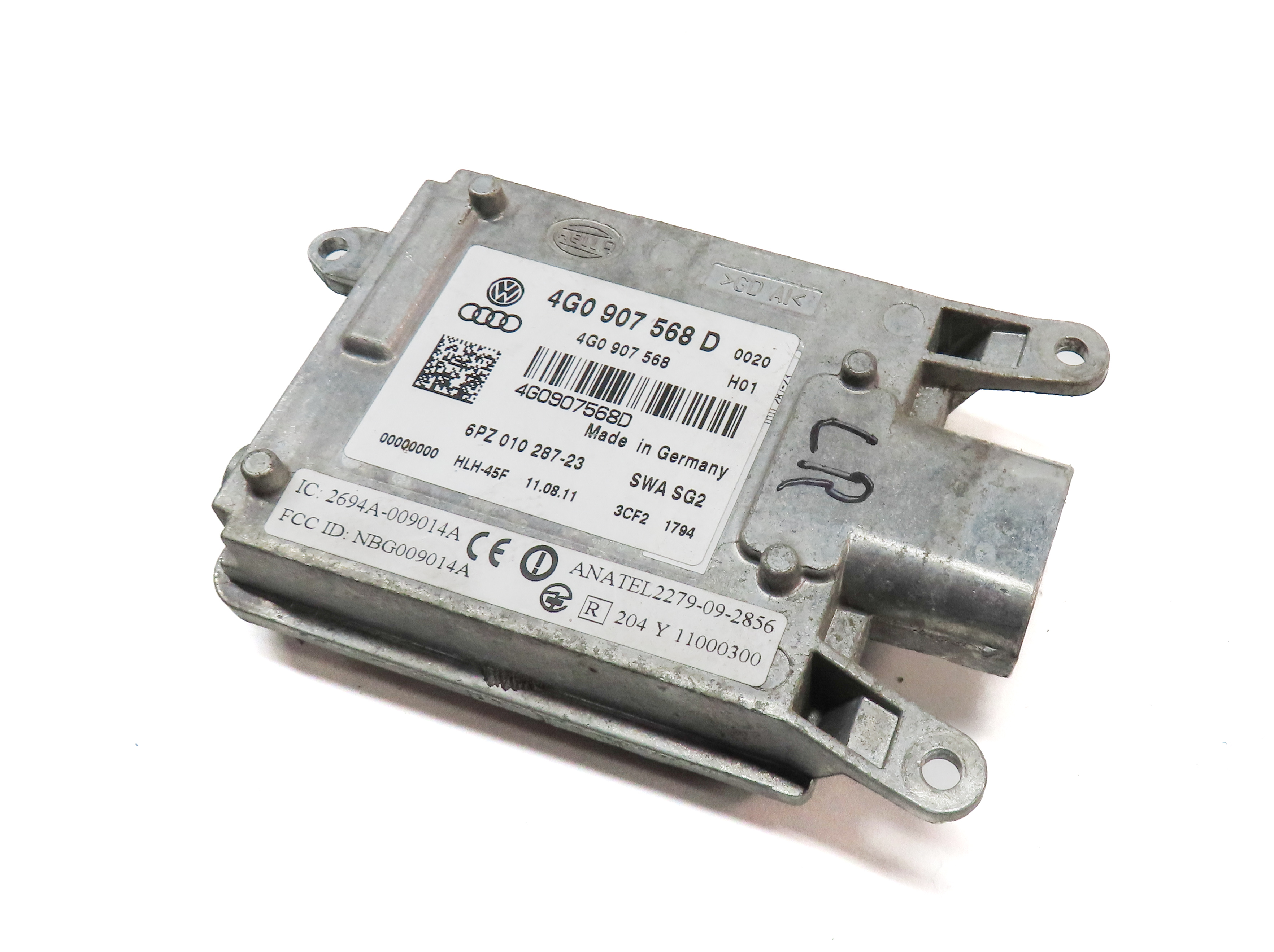 2012-2015 AUDI A6 S6 (C7) LEFT DRIVER REAR BLIND SPOT ALERT MODULE (SLAVE) — exact item pictured